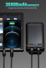 Feeke Solar Charger Power Bank 36800mAh (Deep Orange) in kenya at mtronics audio shop - Image 2