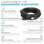 Mediabridge ULTRA Series Subwoofer Cable (8 Feet) 2.4 Metres in kenya at mtronics audioshop - Image 3